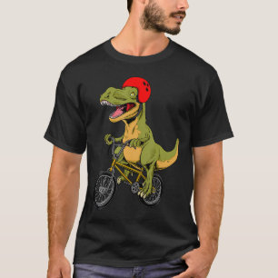 Grappige BMX Dinosaur Design Boy Meisje Dino T-Rex T-shirt