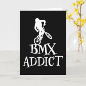 Grappige BMX-fietsuitdrukking Fietsspreuk Fietser Kaart (Gele Bloem)