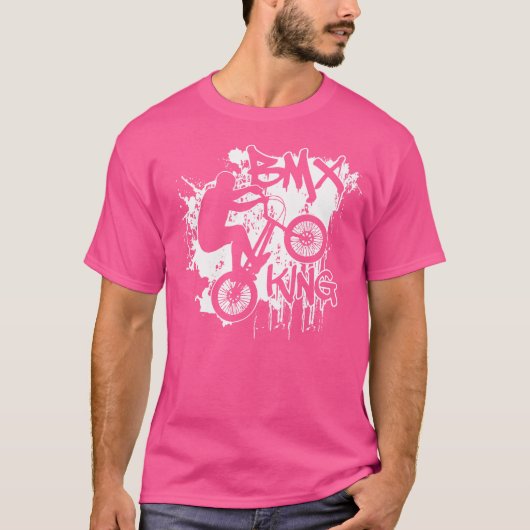 Grappige BMX Rijden Fietser T-shirt (Voorkant)