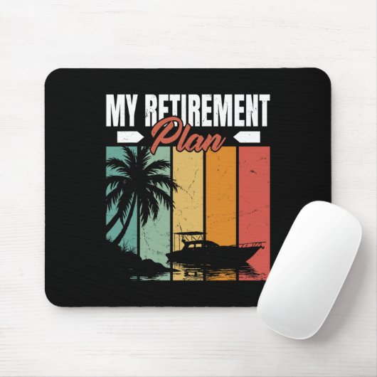 Grappige Boating Pensioen Zeilboot Zeilboot B Muismat (Met muis)