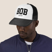 Grappige Bob Hier Truckershoed Trucker Pet (In situ)