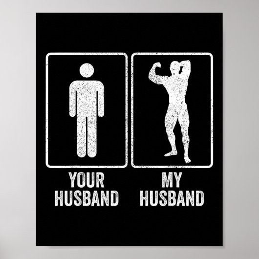 Grappige Bodybuilder Bodybuilding Man Relatie Poster (Voorkant)