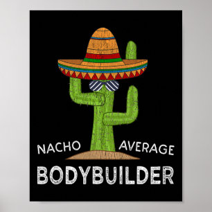 Grappige Bodybuilder Bodybuilding Poster
