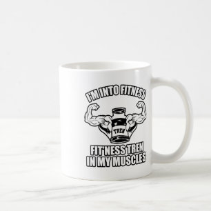 Grappige bodybuilder koffiemok