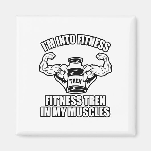 Grappige Bodybuilder Magneet (Voorkant)