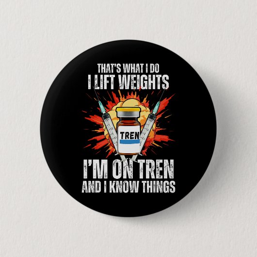 Grappige bodybuilding citaten ronde button 5,7 cm (Voorkant)