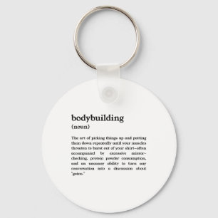Grappige bodybuilding definitie  sleutelhanger