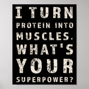 Grappige Bodybuilding Fitness Workout Oefening Tra Poster