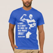 Grappige Bodybuilding het Opheffen Gymnastiekcitaa T-shirt (Voorkant)