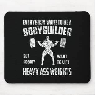 Grappige bodybuilding Shirten. Perfect Oefensquad Muismat