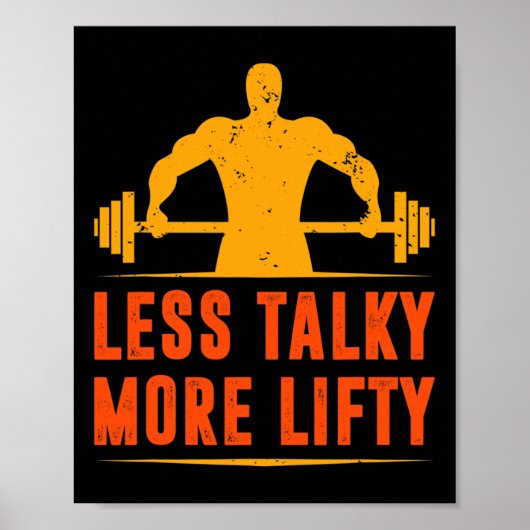 Grappige bodybuilding Shirten Poster (Voorkant)