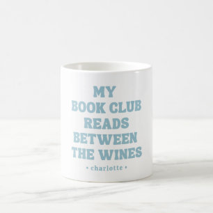 Grappige Boek Club Quote Aangepaste Blauwe Koffiemok