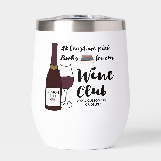 Grappige boek groep echt wijn club aangepaste (Voorkant)