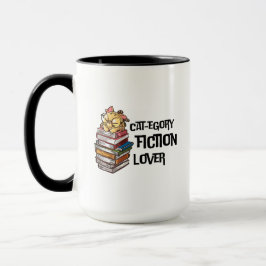 Grappige Boek Kat Liefhebber Citaat Kat-egorie Fic Mok
