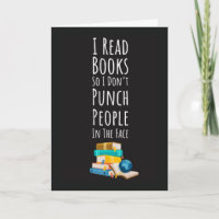 Grappige Boek Lezer Kaarten Lees Bibliotheek Nerd
