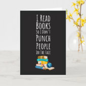 Grappige Boek Lezer Kaarten Lees Bibliotheek Nerd (Gele Bloem)