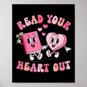 Grappige Boek Liefhebber Lees Je Hart Uit Leraar V Poster