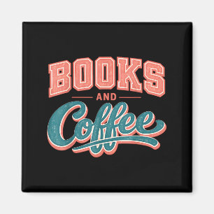 Grappige boeken en koffie liefhebber lezersverslaa magneet