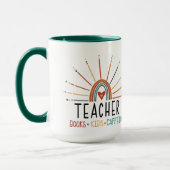 Grappige boeken Kinder cafeïne leraar Mok (Links)