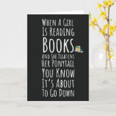 Grappige Boeken Leeskaarten Voor Haar Tiener Meisj Kaart (Gele Bloem)