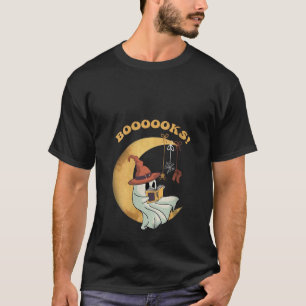 Grappige boeken spookboek lezen boeken bibliotheek t-shirt