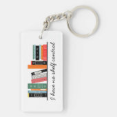 Grappige Boekenkast Geen Plank Controle Sleutelhanger (achterkant)