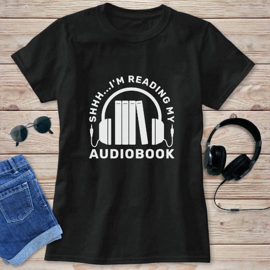 Grappige boekenliefhebber Ik ben mijn audioboek aa T-shirt