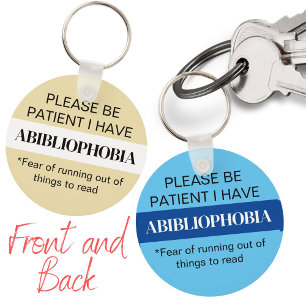 Grappige boekenliefhebbers cadeau boekenwurm lezer sleutelhanger