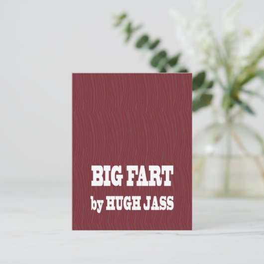 GRAPPIGE BOEKENNAMEN : Spreek Luid LAGE PRIJS GESC Briefkaart (Staand voorkant)