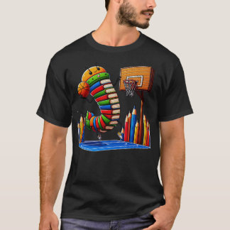 Grappige Boekenworm Basketbal Graphic voor lezers T-shirt
