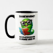 Grappige Boekenwurm? Eerder Encyclopediewurm! Mok (Links)