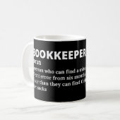 Grappige Boekhouder Definitie Koffiemok (Voorkant links)