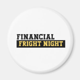 Grappige boekhouder Halloween - Financiële Fright  Magneet