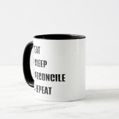 Grappige boekhoudkoffiemok mok (Voorkant links)