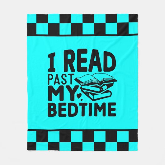 grappige boeklezers woordkunst fleece deken (Voorkant)