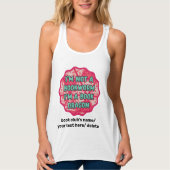 Grappige boekliefhebber citaat Retro Typografie –  Tanktop (Voorkant)