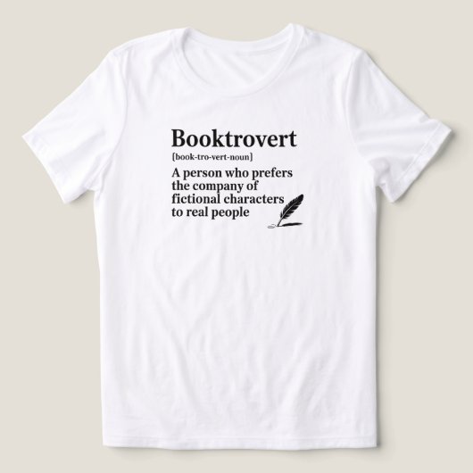 Grappige Boekliefhebber Citaat Tri-Blend Shirt (Design voorkant)