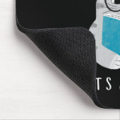 Grappige boekliefhebber die kat leest muismat (Hoek)