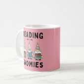 Grappige boekliefhebber die met mijn kabouters lee koffiemok (Voorkant links)