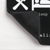 Grappige boekliefhebber Eet Slaap Lees Herhaal Aan Muismat (Hoek)