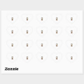 Grappige boekliefhebber Giraffe Long Form Tall Tal Hart Sticker (Vel)