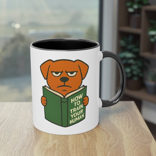 Grappige boekliefhebber honden mok hond moeder hon