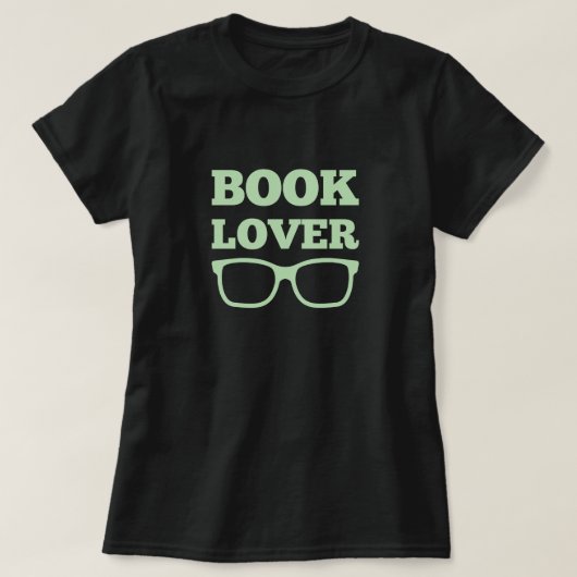 Grappige boekliefhebber leesbril t-shirt (Design voorkant)