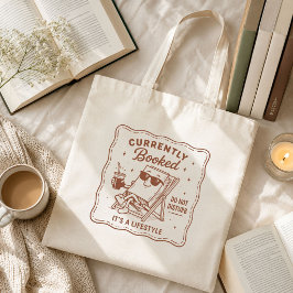 Grappige Boekliefhebber Schattig Momenteel Geboekt Tote Bag