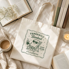 Grappige Boekliefhebber Schattig Momenteel Geboekt Tote Bag