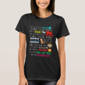grappige boekliefhebbers woord art T-Shirt (Voorkant)