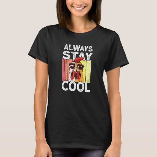 Grappige Boer Haan Kip Kip T-shirt (Voorkant)