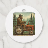 Grappige Boer Ontwerp Mannen Tractor Rancher Boer Bedankjes Labels (Achterkant)