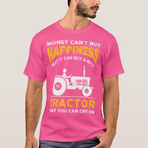Grappige boer tractor grap Gezegde voor papa die h T-shirt