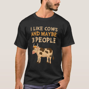 Grappige Boerderij Dier Boerderij Koe Liefhebber B T-shirt